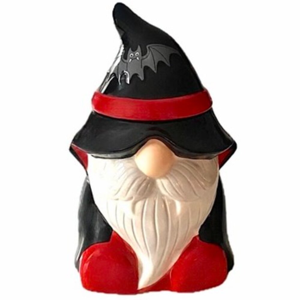 Scented Jar Candle 16oz White Pumpkin Gnome Container Hat Comes Off